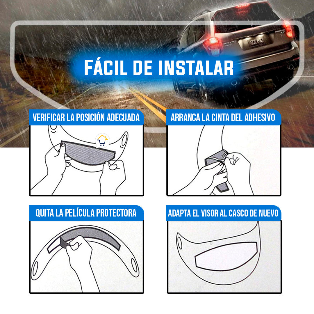 pelicula antilluvia para cascos