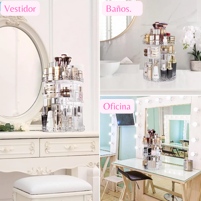 Organizador De Maquillaje Giratorio