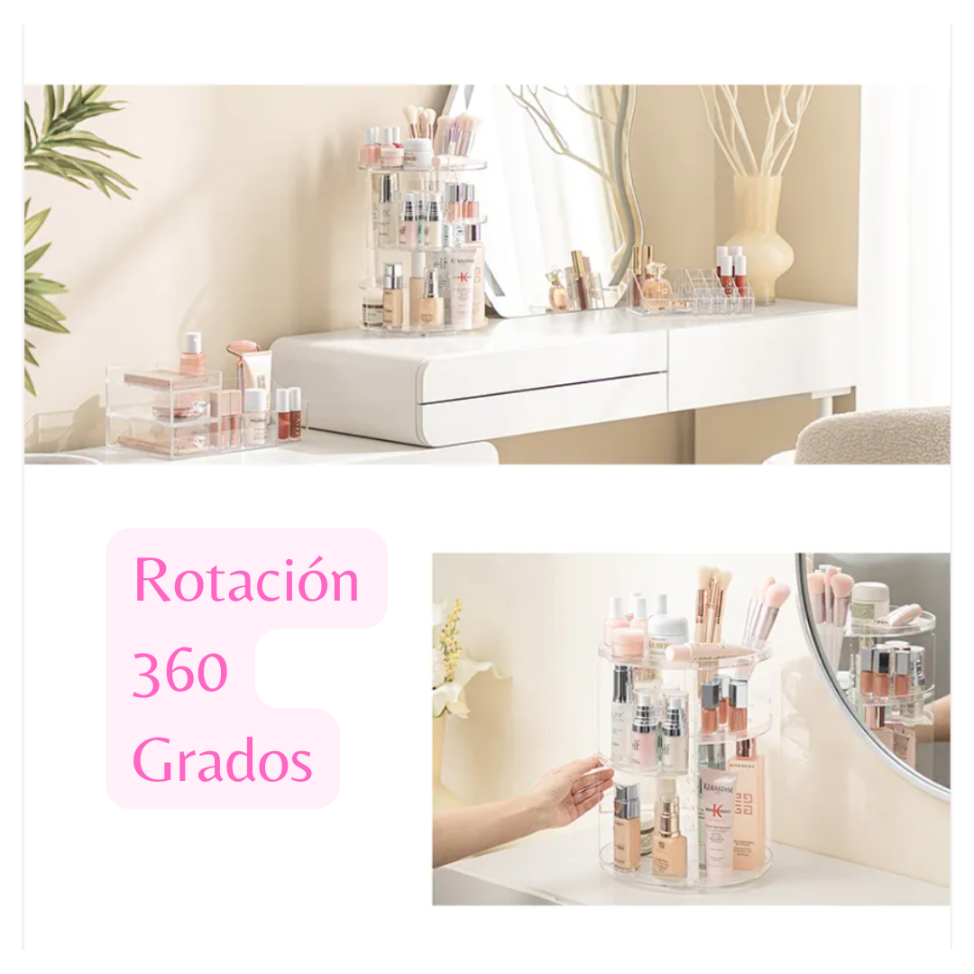 Organizador De Maquillaje Giratorio
