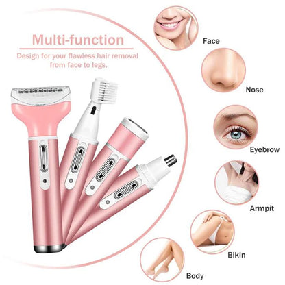Depiladora facial corporal 4 en 1