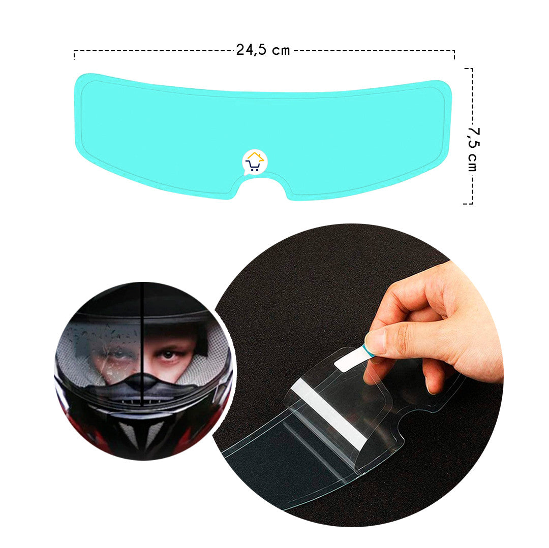 pelicula antilluvia para cascos